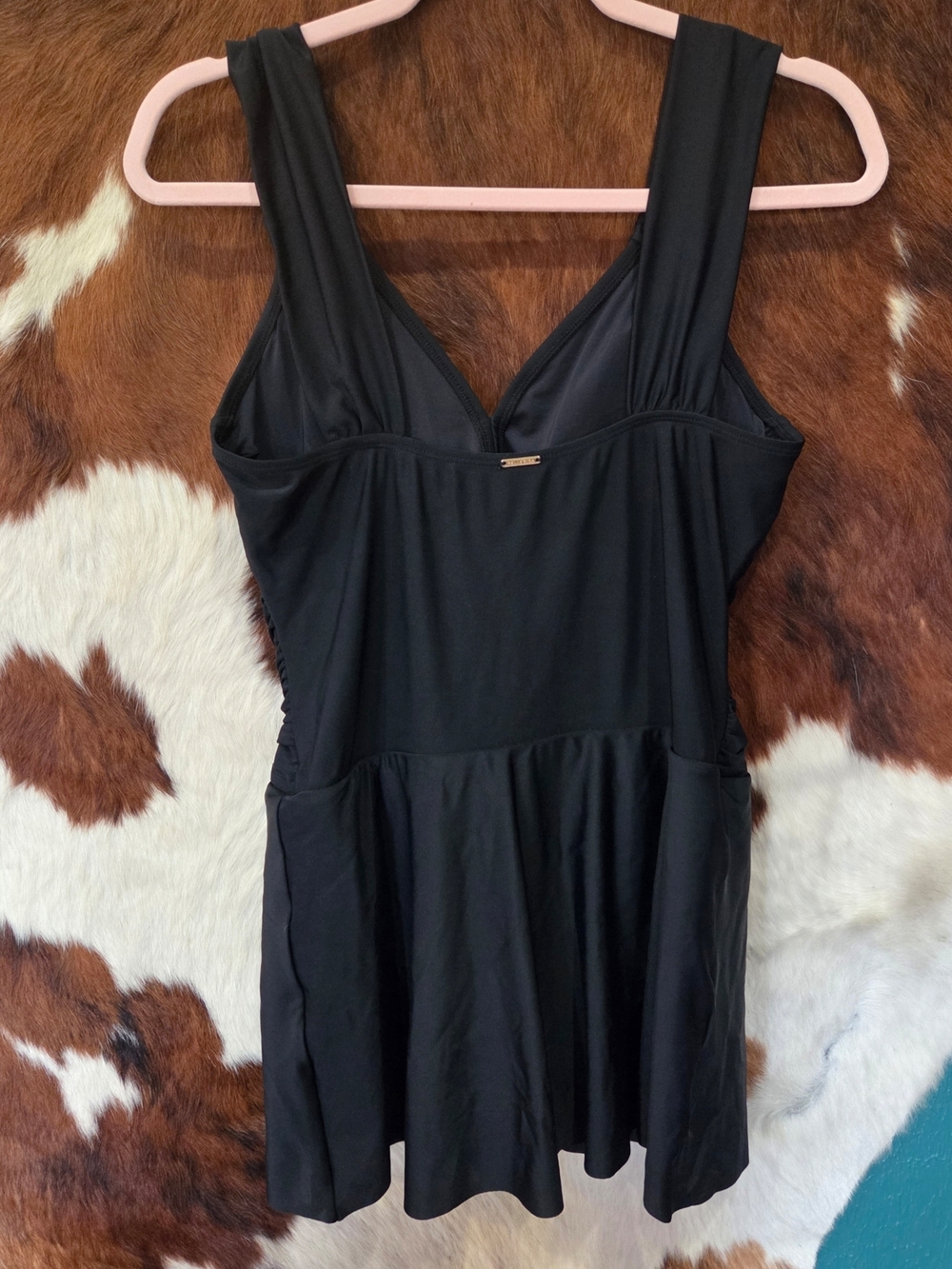 RELLECIGA Black Swimdress with Wide Supportive Straps - Picture 4 of 7